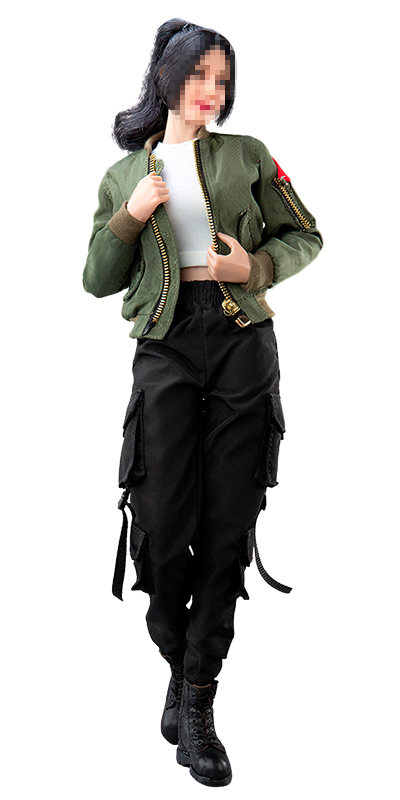 Женский комплект с курткой (оливковая) - 1/6 Fashion Jacket Set (VCL-1007B) - VERYCOOL
