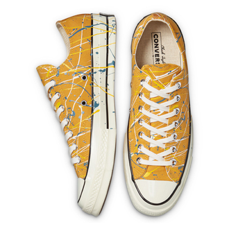 Кеды Converse Chuck 70 Paint Splatter Low Top желтые