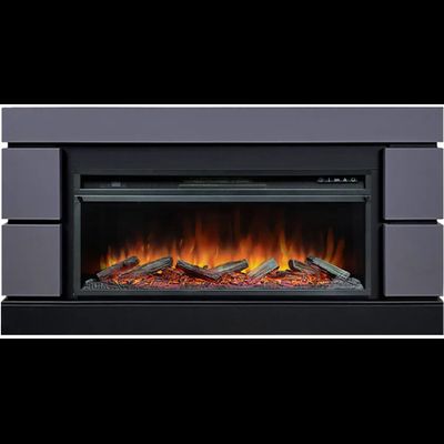 Линейный электрокамин Modern SFT-GR с очагом Vision 42 LOG LED