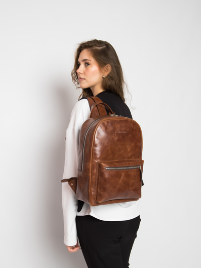 Женский кожаный рюкзак Albiate cognac (арт. 3103-03)