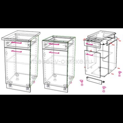 Стол кухонный Аляска Н-41 (400)