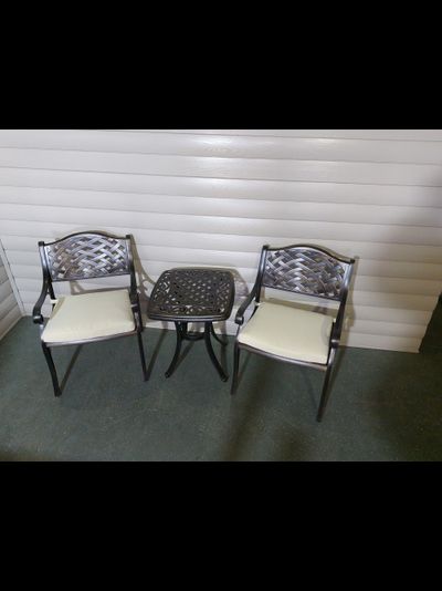 Кофейный комплект мебели из алюминия Paris 52