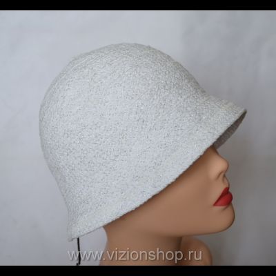 Шляпка летняя клош Vizio Италия 5046 белая