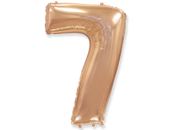 Фольгированная цифра - Розовое золото