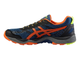 Кроссовки ASICS GEL-FUJITRABUCO5 синий/черный/оранжевый  T6J0N-5809   (Размеры: 9)