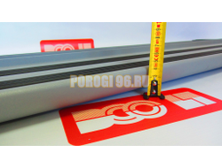 Пороги подножки "Luxe Silver" 1800 мм для Toyota HIGHLANDER III 2013-2019