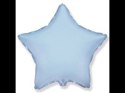 Шар (18''/46 см) Звезда, Голубой, Макарунс