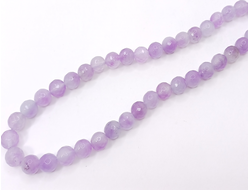 Агат тонированный граненый на нити  10мм светло фиолетовый