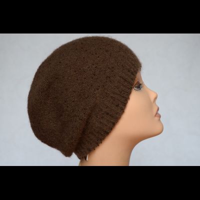 Vizio коричневая шапка с бисером 4528