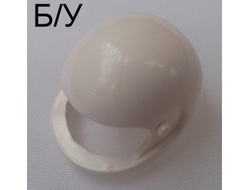 ! Б/У - Technic, Figure Accessory Helmet, White (2715 / 271501) - Б/У