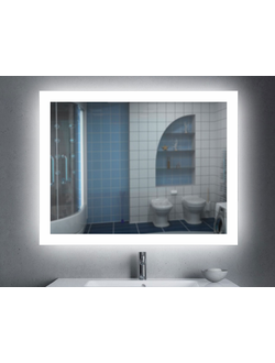 Зеркало с подсветкой Simple Erica 700*800.212 SuperLed (холод.свет) + подогревом + сенс.выкл.на взмах