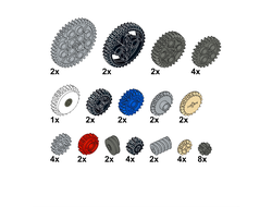 !АНАЛОГ! Assortment of Gears /  Big set,  (GEAR2)