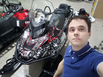 Наклейки на снегоход BRP Lynx Skandic Army Yeti №1433