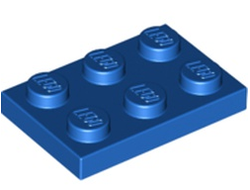 Plate 2 x 3, Blue (3021 / 302123)