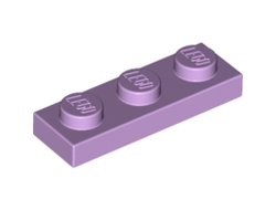 Plate 1 x 3, Lavender (3623 / 6054867 / 6112961 / 6400078)