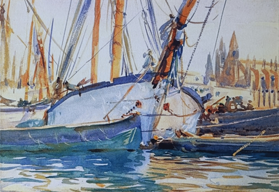 "Зима" картон масло Павлычев С.А. 1980-е годы