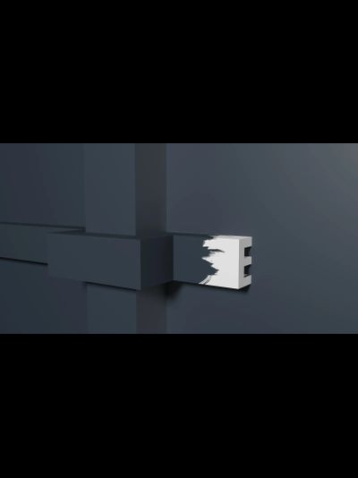 Молдинг Decor Dizain DD612, дюрополимерный, влагостойкий, под покраску, длина 2 м