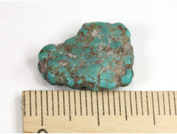 Бирюза, необработанный, дикий образец, США, Аризона (17*13*5,5 мм, 1,9 г) №37584