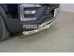 Защита передняя нижняя 60,3 мм ТСС для Changan CS55 2WD 1.5T 2022-