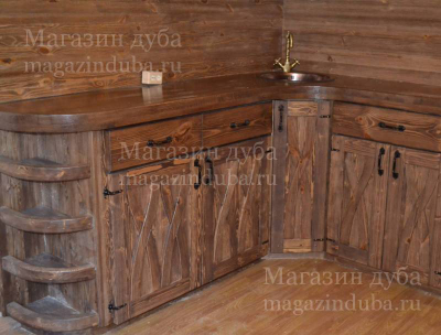 Кухня деревянная