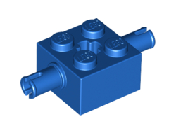 Brick, Modified 2 x 2 with Pins and Axle Hole, Blue (30000 / 3000023)