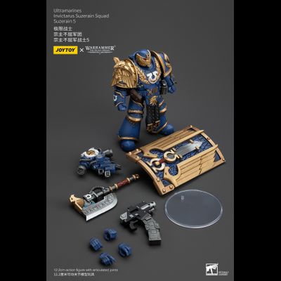 Сюзерен-инвиктарий Ультрамаринов (Warhammer Horus Heresy) - КОЛЛЕКЦИОННАЯ ФИГУРКА 1/18 Ultramarines Invictarus Suzerain Squad 5 (JT00287) - JOYTOY