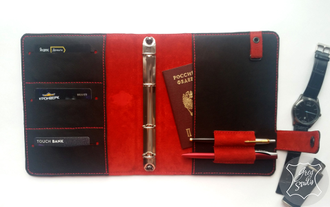 Мужской органайзер из натуральной кожи, кожаный ежедневник, ежедневник ручной работы, ежедневник спб