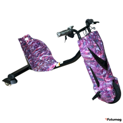 Электроскутер Дрифт Карт Drift-Trike (DRIFT CAR) T01 Фиолетовый космос