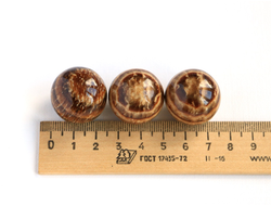 Шар Арагонит полосчатый в ассортименте, Перу (25 мм, 21 г) №13651