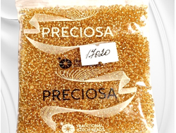 Золотой прозрачный бисер