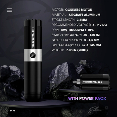 Беспроводная тату машинка EZ Filter Freedom X 2 Power Red