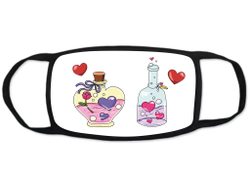 Маска защитная тканевая на лицо #12 на День влюблённых, 14 февраля