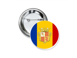 Значок закатной Андорра