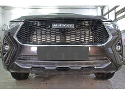 Защита радиатора Haval F7 2019- / Haval F7 X 2019- black низ