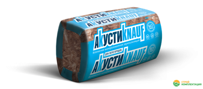 Плита звукоизоляционная АкустиKNAUF AS 037 1230х610х50 мм (16 шт; 12 м2/уп)