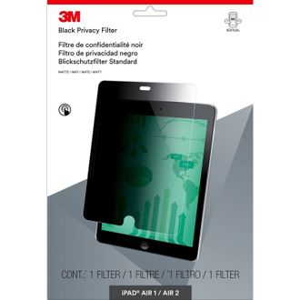 Экран защиты информации 3М для Apple iPad 9.7, черный, PFTAP001