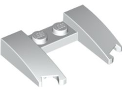 Wedge 3 x 4 x 2/3 Curved with Cutout, White (11291 / 6019163 / 6179658)