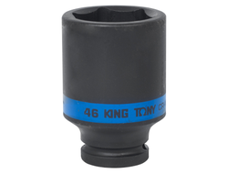 Головка торцевая ударная глубокая шестигранная 3/4", 46 мм KING TONY 643546M