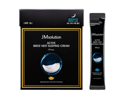JMsolution. Крем ночной увлажняющий с ласточкиным гнездом ACTIVE BIRDS NEST SLEEPING CREAM (4 мл * 30 шт)