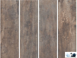 Керамогранит Керама марацци Браш Вуд коричневый темный 10 х 40 см, SG401300N, под дерево в Marysя