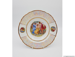 Тарелка мелкая 21 см,  Bernadotte  декор "Мадонна, перламутр" 6шт