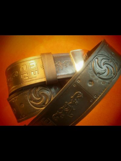 Ремень с символами Ратиборца и Символа Рода