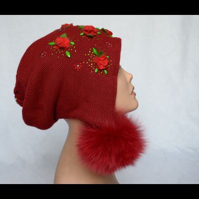 Шапка ушанка Vizio 5339 красная