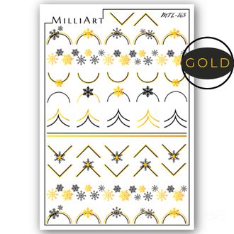 Слайдер-дизайн MilliArt Nails Металл MTL-165