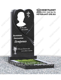 Вертикальный памятник ДГ-16 габбро сердце