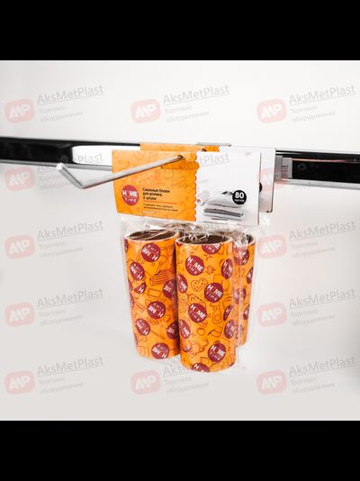 U006 Крючок хром d-5мм на овальную-прямоугольную трубу универсальный L=300 мм