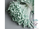 Тычинки для цветов "Капельки матовые светло-зелёные" d=1,5 мм набор 400 шт длина 6 см