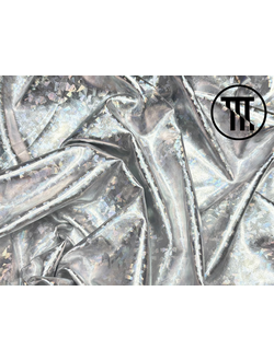 Бифлекс-парча Мозайка, цв. Серебро