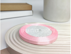 Лента атласная 0.6 см., рулон (23м.), СВЕТЛЫЙ РОЗОВЫЙ