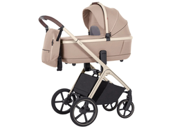 Коляска 3в1 Carrello Vector Walnut Beige черная корзина (Nova)